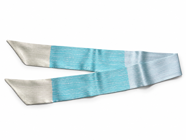Edo Komon Scarf: Green / Bamboo