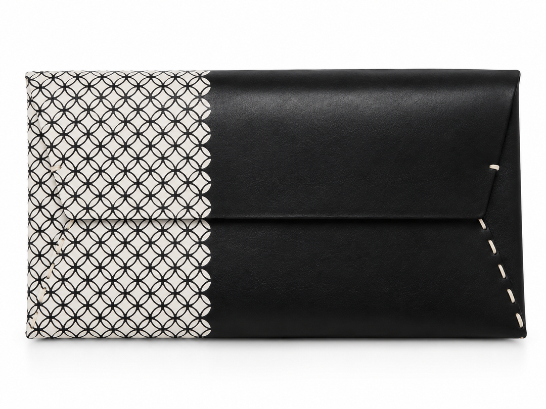 Edo Komon Clutch bag, Black