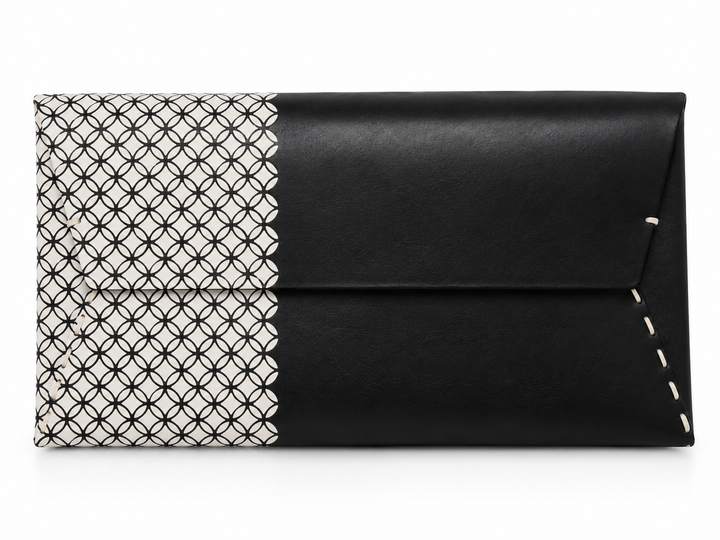 Edo Komon Clutch bag, Black